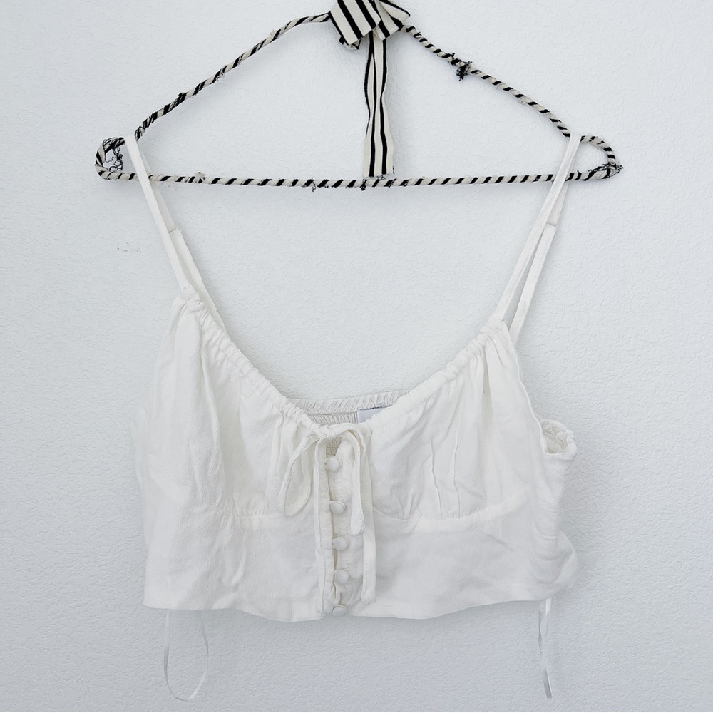 Princess Polly Josie White Crop Top